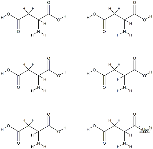 化合物 ASP-ASP-ASP-ASP-ASP-ASP 结构式