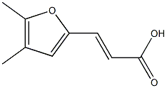 (E)-3-(4,5-dimethylfuran-2-yl)acrylic acid 结构式