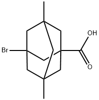 三环[3.3.1.13,7]癸烷-1-羧酸,3-溴-5,7-二甲基 结构式