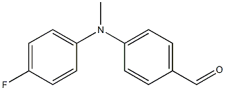 4-((4-氟苯基)(甲基)氨基)苯(甲)醛 结构式