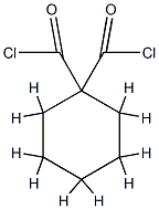 1,1-Cyclohexanedicarbonyl dichloride (9CI) 结构式