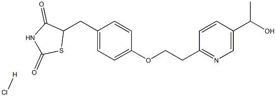 1-Hydroxy Pioglitazone Hydrochloride 结构式