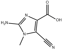 1H-Imidazole-4-carboxylicacid,2-amino-5-cyano-1-methyl-(9CI) 结构式