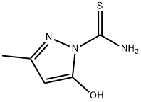 1H-Pyrazole-1-carbothioamide,5-hydroxy-3-methyl-(9CI) 结构式