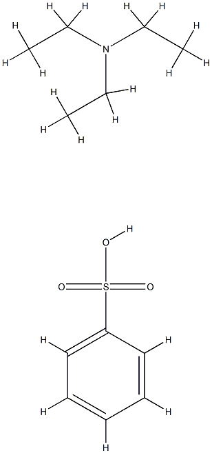 BENZENESULFONIC ACID,N,N-DIETHYLETHANAMINE 结构式