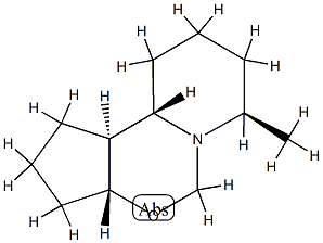 5H-Cyclopenta[e]pyrido[1,2-c][1,3]oxazine,decahydro-7-methyl-,(3a-alpha-,7-alpha-,10a-alpha-,10b-bta-)-(9CI) 结构式