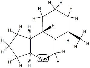 5H-Cyclopenta[e]pyrido[1,2-c][1,3]oxazine,decahydro-7-methyl-,(3a-alpha-,7-bta-,10a-bta-,10b-alpha-)-(9CI) 结构式
