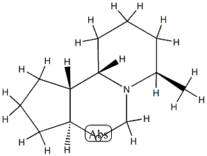 5H-Cyclopenta[e]pyrido[1,2-c][1,3]oxazine,decahydro-7-methyl-,(3a-alpha-,7-bta-,10a-bta-,10b-bta-)-(9CI) 结构式