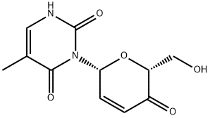 3-(3-deoxyhex-2-enopyranosyl-4-ulose)thymine 结构式