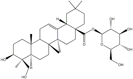 28-O-glucopyranosylepiederagenin 结构式