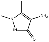 3H-Pyrazol-3-one,4-amino-1,2-dihydro-1,5-dimethyl-(9CI) 结构式