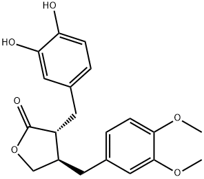 3'-O-去甲基牛蒡子苷元 结构式