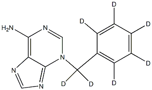[2H7]N6 – BENZYLADENINE (D-BA) 结构式