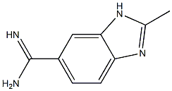 1H-Benzimidazole-5-carboximidamide,2-methyl-(9CI) 结构式