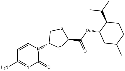 ent-LaMivudine Acid (1S,2R,5S)-5-Methyl-2-isopropylcyclohexyl Ester 结构式
