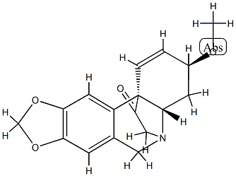 (5α,13β,19α)-1,2-Didehydro-3β-methoxycrinan-11-one 结构式