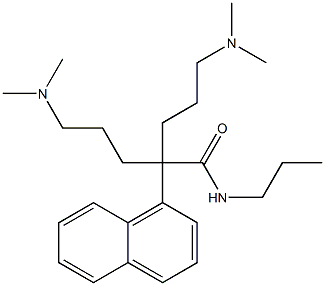 α,α-Bis[3-(dimethylamino)propyl]-N-propyl-1-naphthaleneacetamide 结构式