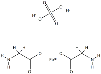 亚铁甘氨酸硫酸盐 结构式