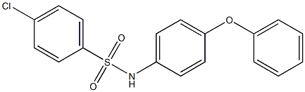 4-chloro-N-(4-phenoxyphenyl)benzenesulfonamide 结构式