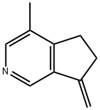 5H-Cyclopenta[c]pyridine,6,7-dihydro-4-methyl-7-methylene-(9CI) 结构式