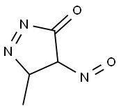 3H-Pyrazol-3-one,4,5-dihydro-5-methyl-4-nitroso-(9CI) 结构式