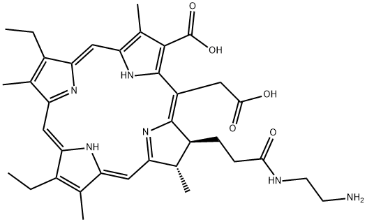 meso-chlorin e(6) monoethylene diamine 结构式