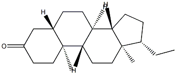 5α-Pregnan-3-one 结构式