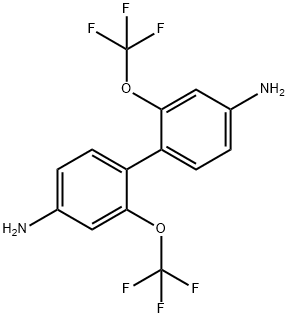 2,2'-双(三氟甲氧基)-联苯二胺 结构式