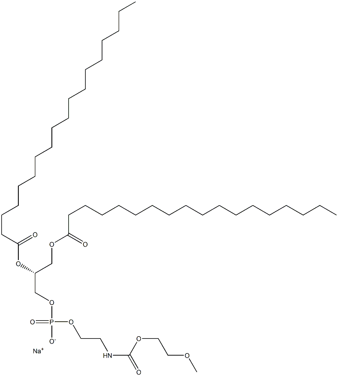 聚乙二醇单甲醚-2000-二十八烷基磷脂酰乙醇胺 结构式