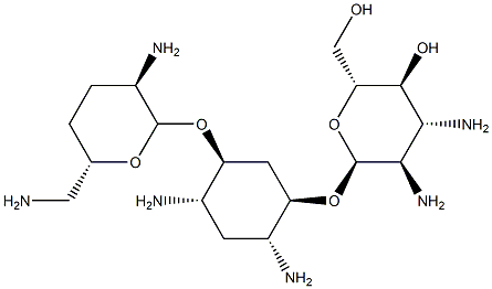 2'-Amino-5,2'-dideoxydibekacin 结构式