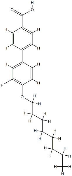 4-[(3-Fluoro-4-(octyloxy)-phenyl]-benzoic acid 结构式