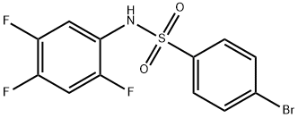 4-溴-N-(2,4,5-三氟苯基)苯磺酰胺 结构式