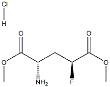 D-Glutamic acid, 4-fluoro-, dimethyl ester, hydrochloride, (4R)-rel- (9CI) 结构式