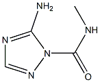 1H-1,2,4-Triazole-1-carboxamide,2-amino-N-methyl-(9CI) 结构式