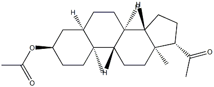 3α-Acetyloxy-5α-pregnan-20-one 结构式