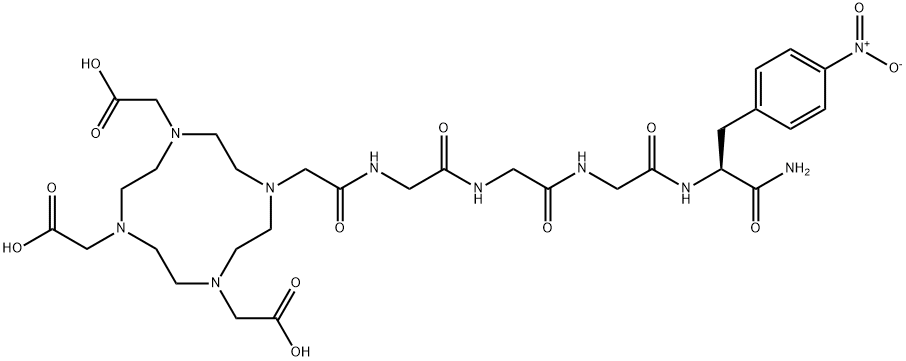 双功能螯合物DOTA-GGGA 结构式