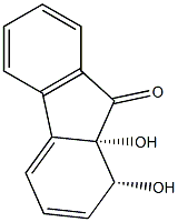 1,1a-dihydroxy-1-hydrofluoren-9-one 结构式