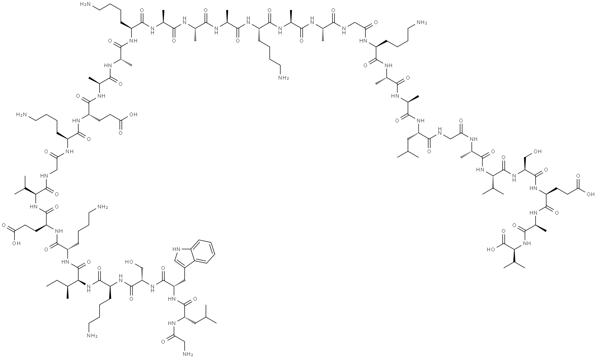 抗菌肽DERMASEPTIN B2 结构式