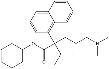 α-[3-(Dimethylamino)propyl]-α-isopropyl-1-naphthaleneacetic acid cyclohexyl ester 结构式