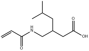 外消旋普瑞巴林-N-丙烯酰胺 结构式
