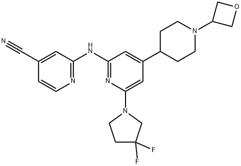 化合物GNE-3511 结构式