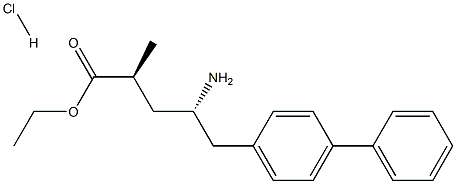 (2S,4S)-5 - ([1,1'-联苯] -4-基)-4-氨基-2-甲基戊酸乙酯盐酸盐 结构式