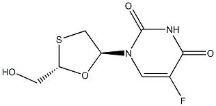 Oxathiolan, 5FU-(-).a. 结构式