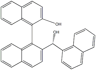 (S)-2-羟基-2'-[(R)-羟基(1-萘基)甲基]-[1,1'-联萘] 结构式