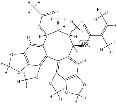 O-乙酰五味子酯L 结构式