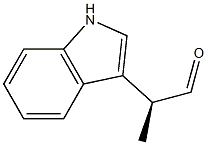 1H-Indole-3-acetaldehyde,-alpha--methyl-,(S)-(9CI) 结构式