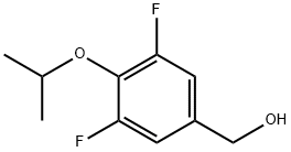 (3,5-二氟-4-异丙氧基苯基)甲醇 结构式