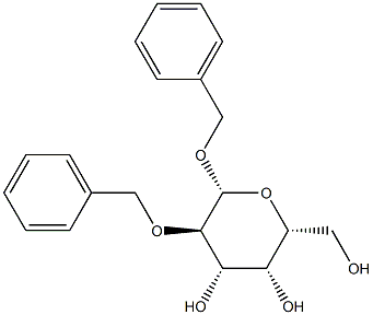 Benzyl 2-O-benzyl-β-D-galactopyranoside 结构式