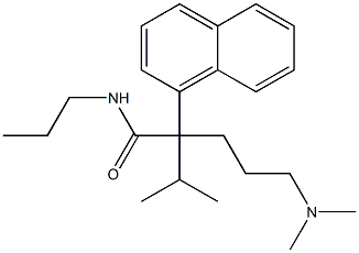 α-[3-(Dimethylamino)propyl]-α-isopropyl-N-propyl-1-naphthaleneacetamide 结构式