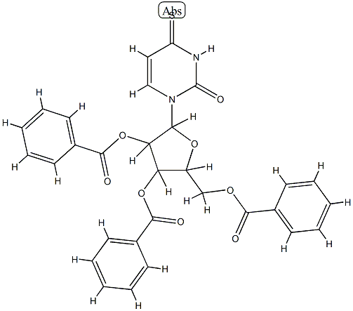 Uridine,4-thio-, 2',3',5'-tribenzoate (6CI,7CI,8CI,9CI) 结构式